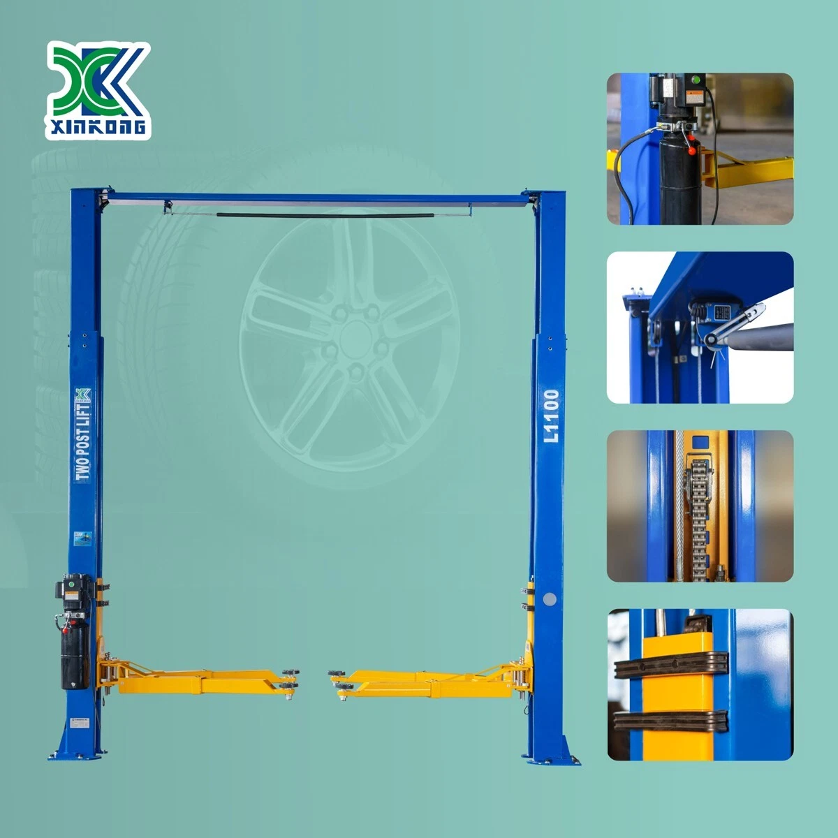 10000 lbs car lift l1100 2 post overhead car auto truck hoist 220v or 110v - Image 12